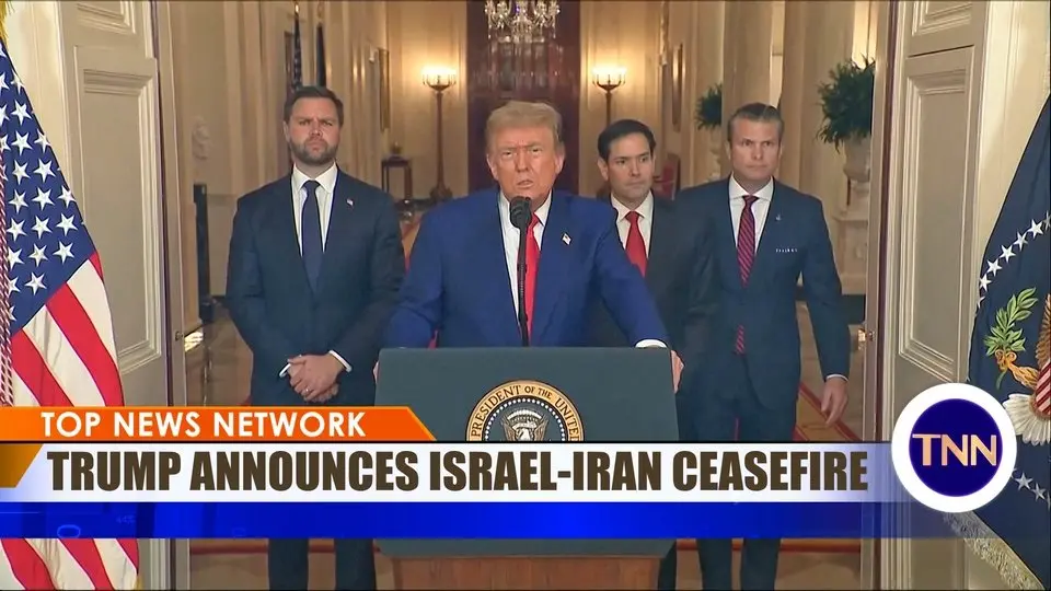 Trump Announces ‘Complete and Total’ Cease-Fire Between Israel and Iran