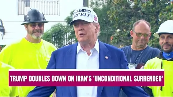 Trump Doubles Down on Iran's 'Unconditional Surrender,' Saying not “Too Late” for Iran to Give Up Nuclear Program
