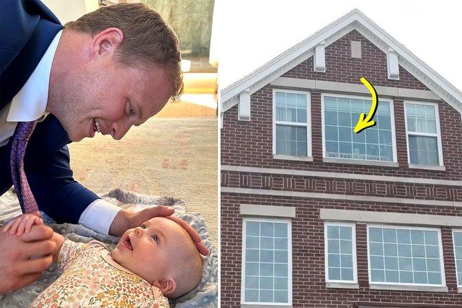 Watch: Dad Leaves for Work in the Morning, But What He Sees in the Window Stops Him in His Tracks