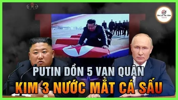 Nga tập trung 50.000 quân xung quanh Sumy, Kim Jong Un ‘nước mắt cá sấu’ cho lính Triều tử trận