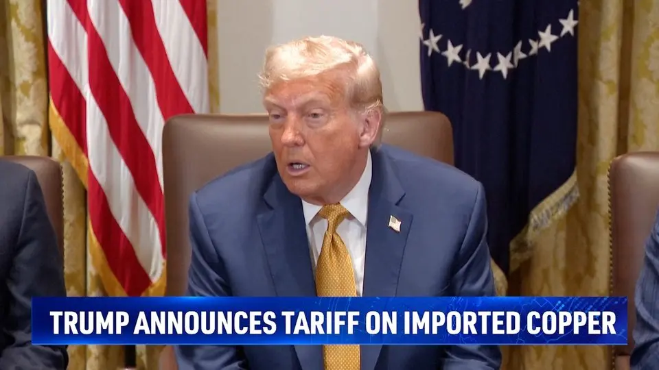 Trump to Impose 50 Percent Tariff on Copper, Double Down on August 1 Deadline