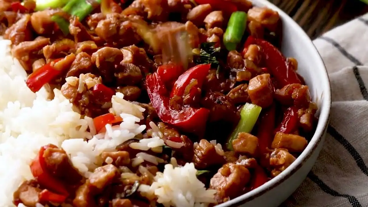 Thai Basil Chicken - Amazing Thai Chicken Stir Fry in 30 Minutes