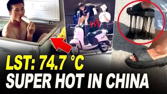 China suffers a massive heat wave! Thermometers tell the truth! The CCP? Only 39 °C