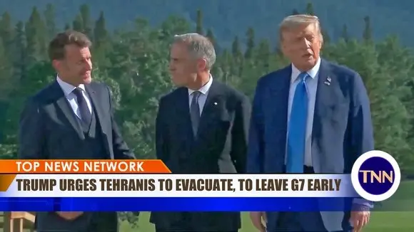 Trump Urges Tehranis to Evacuate 'Immediately', to Leave G7 Due to Iran-Israel Conflict