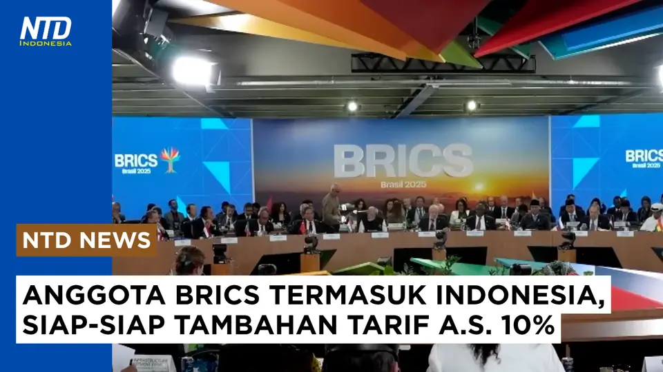 Anggota BRICS Termasuk Indonesia, Siap-siap Tambahan Tarif A.S. 10% #brics #tariftrump