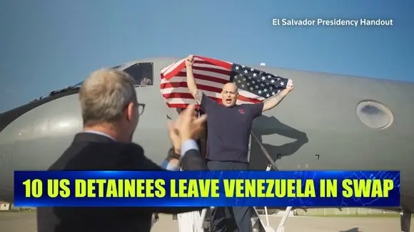 10 US Detainees Leave Venezuela in Swap with over 200 US Deportees in El Salvador