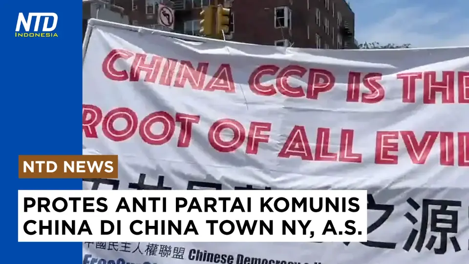 Diaspora Tionghoa Protes Partai Komunis China di Flushing, NY #komunisme #partaikomunischina