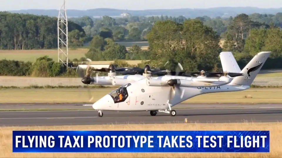 Flying Taxi Prototype Takes Test Flight