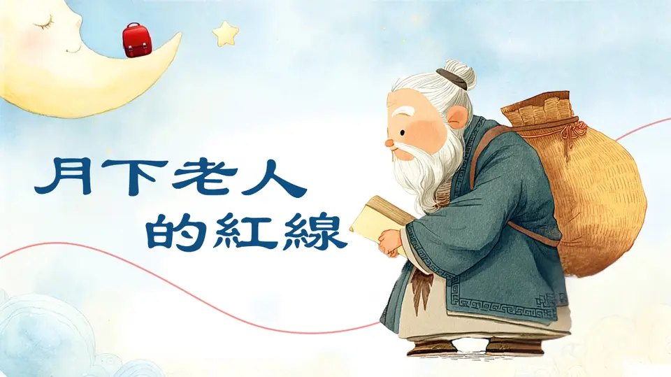 被月下老人的红线绑了，会发生什么事?【🌙 月亮睡著了】#睡前故事 #缘分 #干净校园 #月下老人的红线