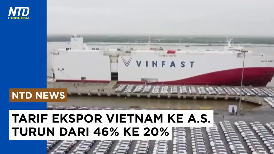 Tarif Ekspor Vietnam ke AS Turun Dari 46 Persen Ke 20 Persen #tariftrump #vietnam