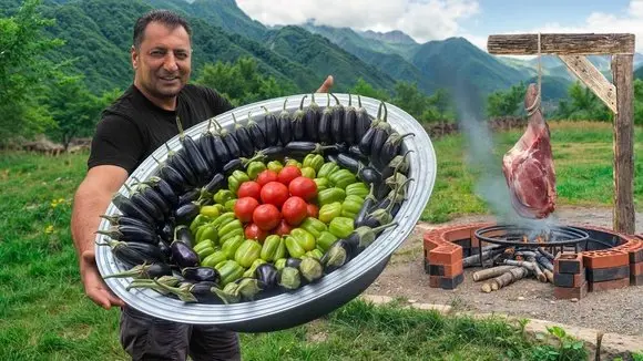 Cooking Traditional Dolma in Wilderness!