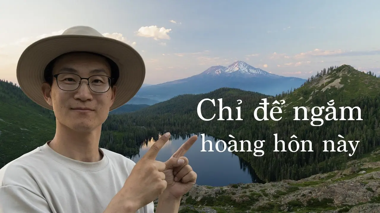  Hoàng hôn ở núi Shasta đẹp không tưởng