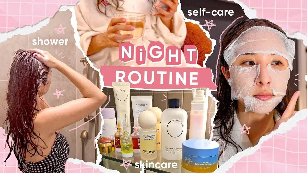 The perfect night routine to end a *stressful* day 💗 | shower, skin & home rituals