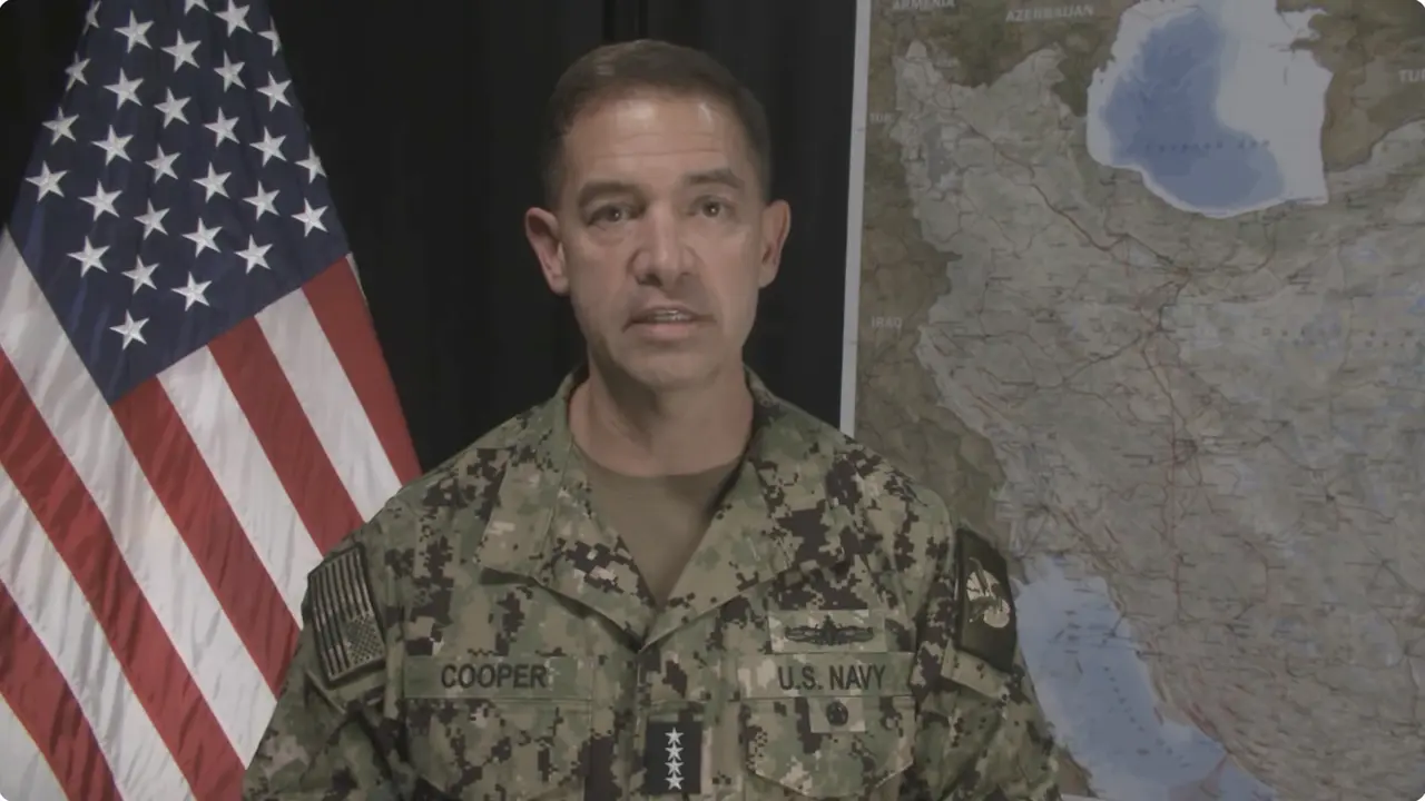 中央司令部司令庫珀上將發布史詩之怒行動最新消息