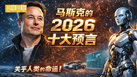 馬斯克2026年10個驚人預言：失業海嘯來臨、金錢不再重要，人類退場？ ｜傳統文化｜知識分享｜人生智慧 【晨曦曉屋】