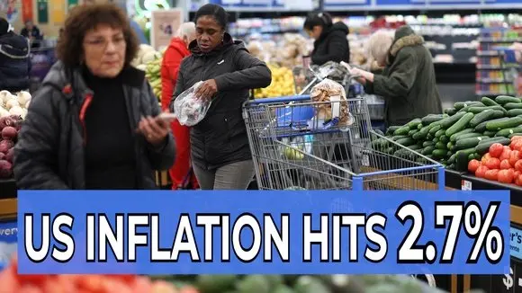 US Inflation Hits 2.7% in December