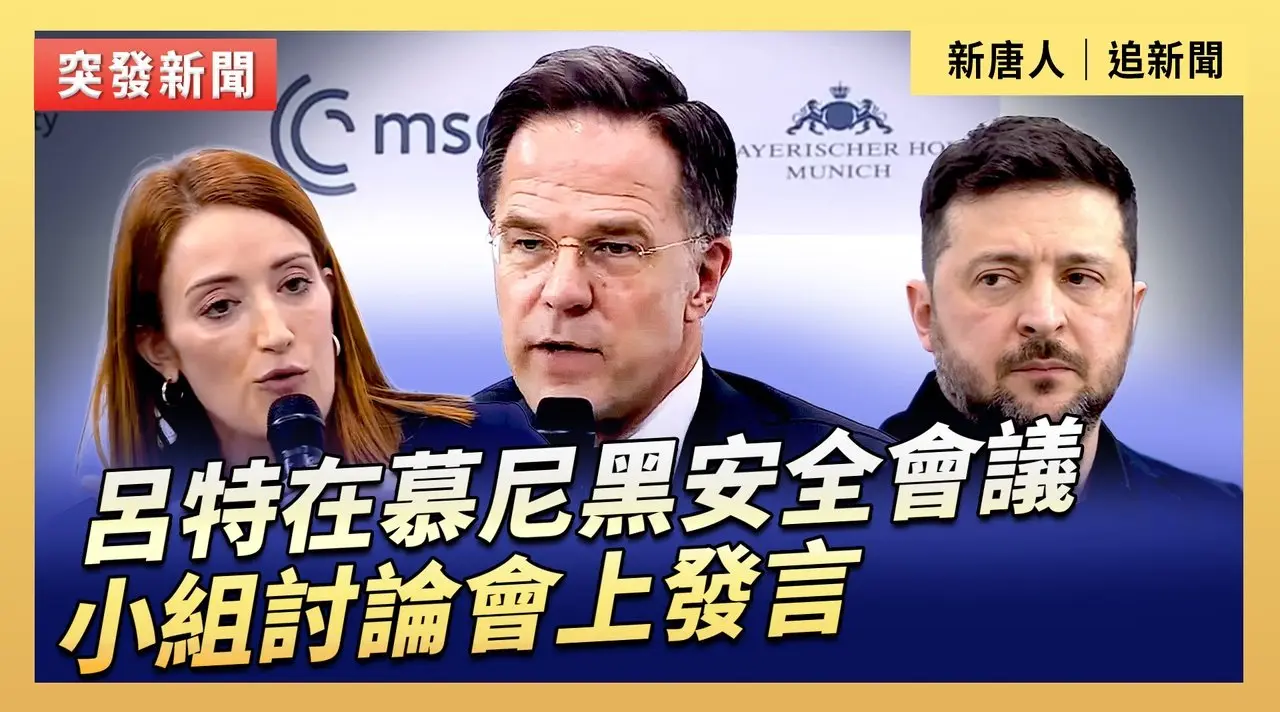 呂特在慕尼黑安全會議小組討論會上發言