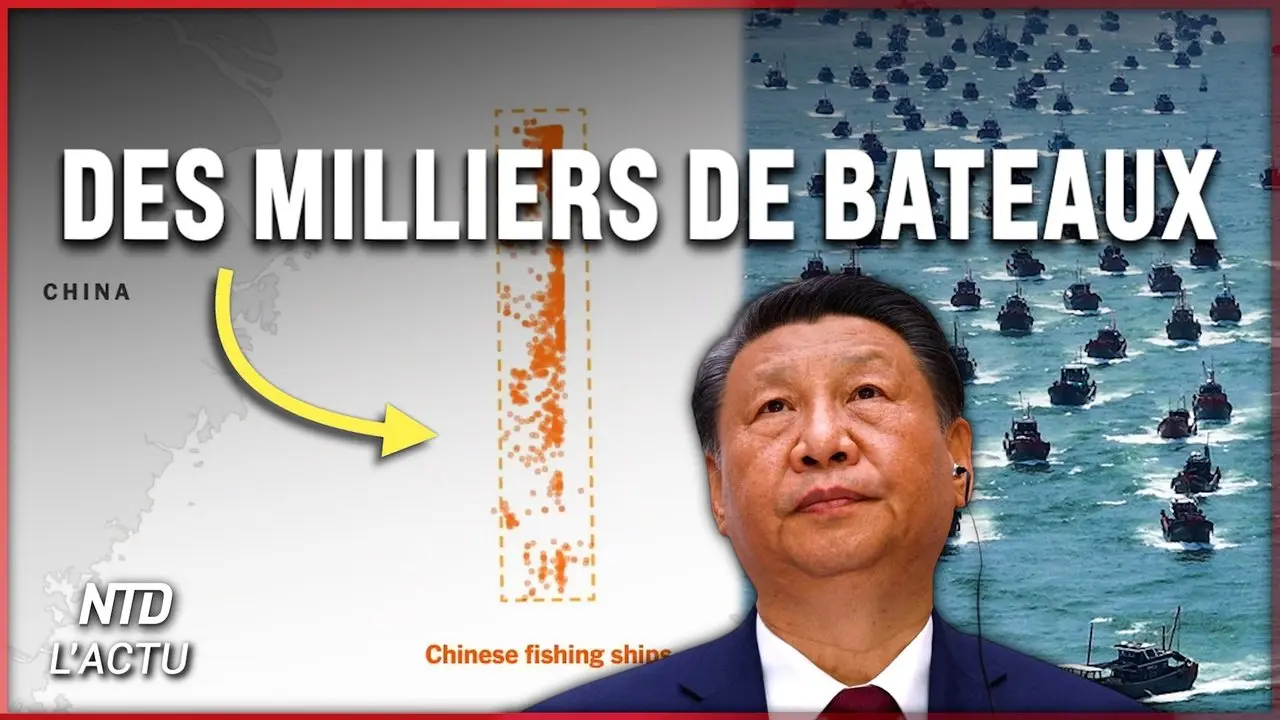 La Chine déploie un mur de bateaux de 470 km de long. Que prépare-t-elle ?