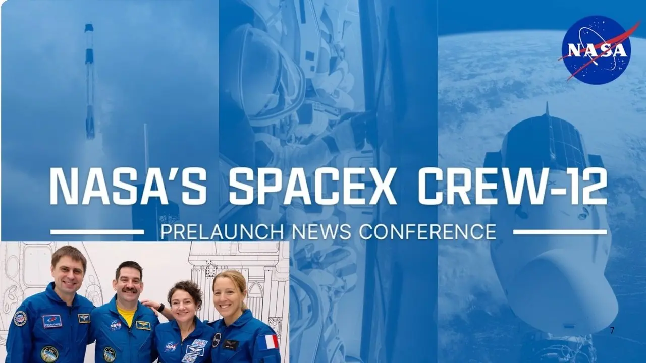 NASA在SpaceX Crew-12 發射前舉行記者會